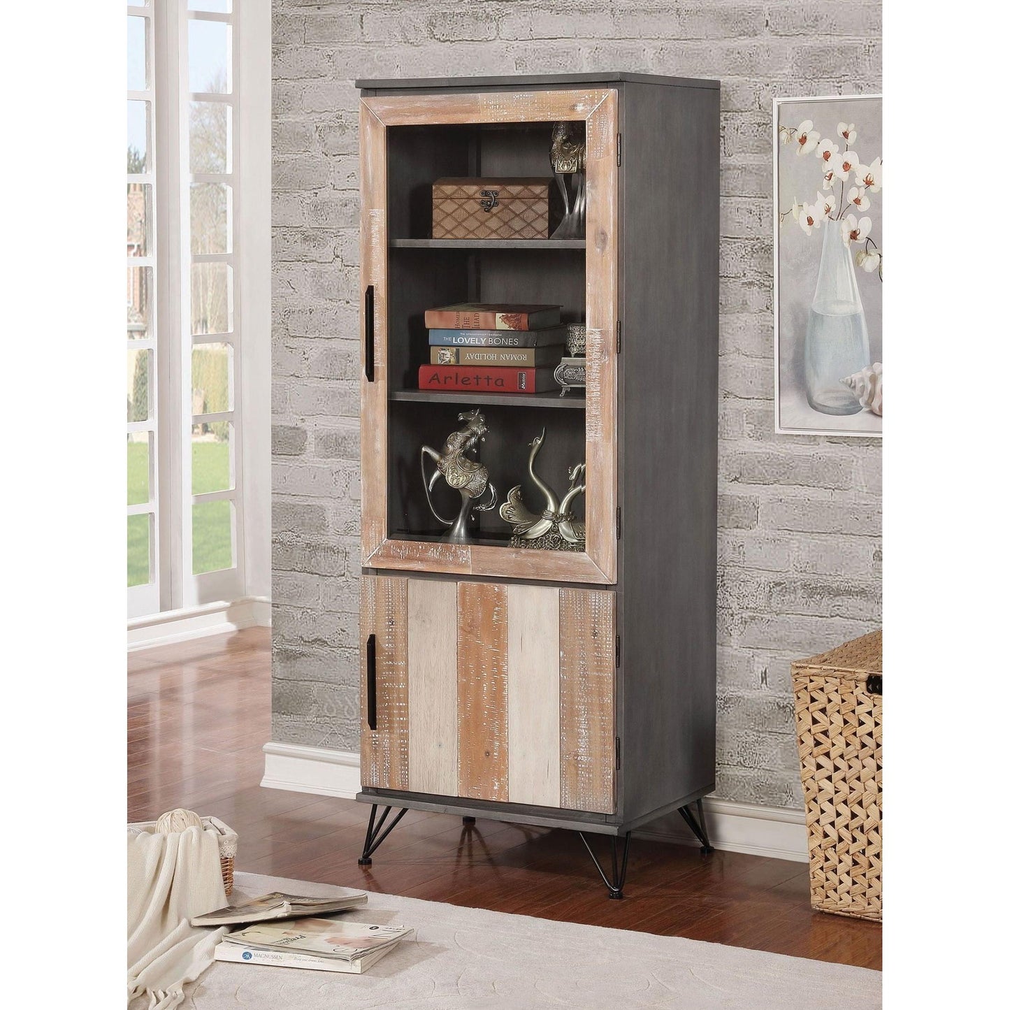  Furniture of America Entertainment Center Components Pier CM5592GY-PC-S IMAGE 3