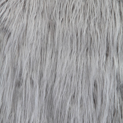  Furniture of America Birr Stationary Faux Fur Accent Chair CM-AC6137GY IMAGE 3