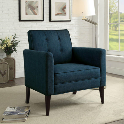  Furniture of America Amelie Stationary Fabric Accent Chair CM-AC6545BL IMAGE 4