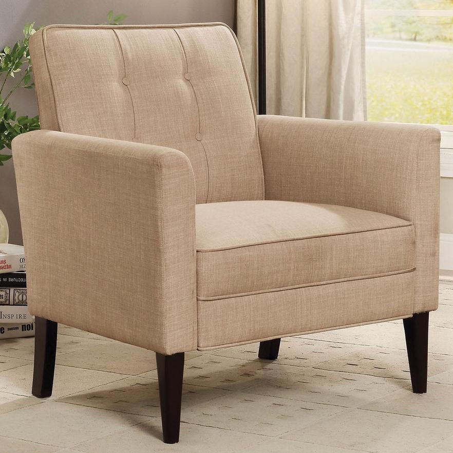  Furniture of America Amelie Stationary Fabric Accent Chair CM-AC6545BG IMAGE 1