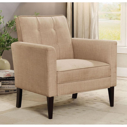  Furniture of America Amelie Stationary Fabric Accent Chair CM-AC6545BG IMAGE 3