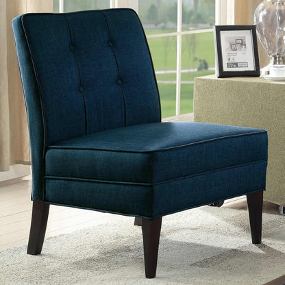 Furniture of America Deandra Stationary Fabric Accent Chair CM-AC6544BL IMAGE 2