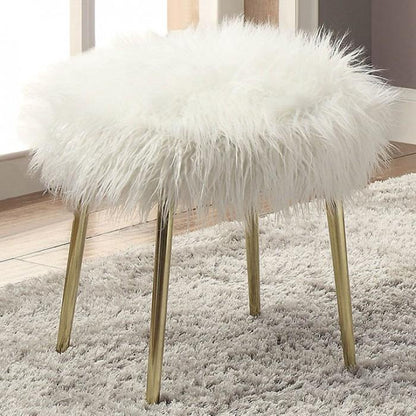  Furniture of America Caoimhe Metal Ottoman CM-AC6546-OT IMAGE 1