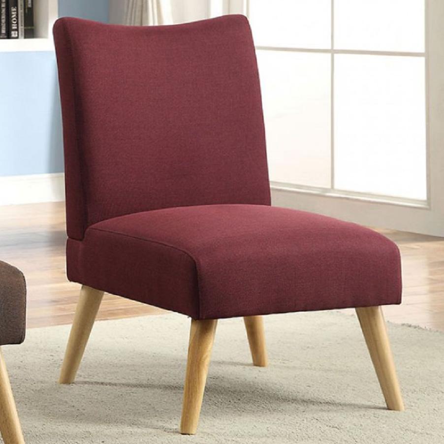  Furniture of America Murcia Stationary Fabric Accent Chair CM-AC6188PR IMAGE 1