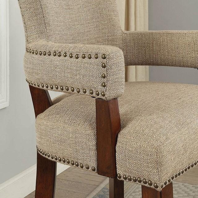  Furniture of America Valladolid Stationary Fabric Accent Chair CM-AC6076-30 IMAGE 3