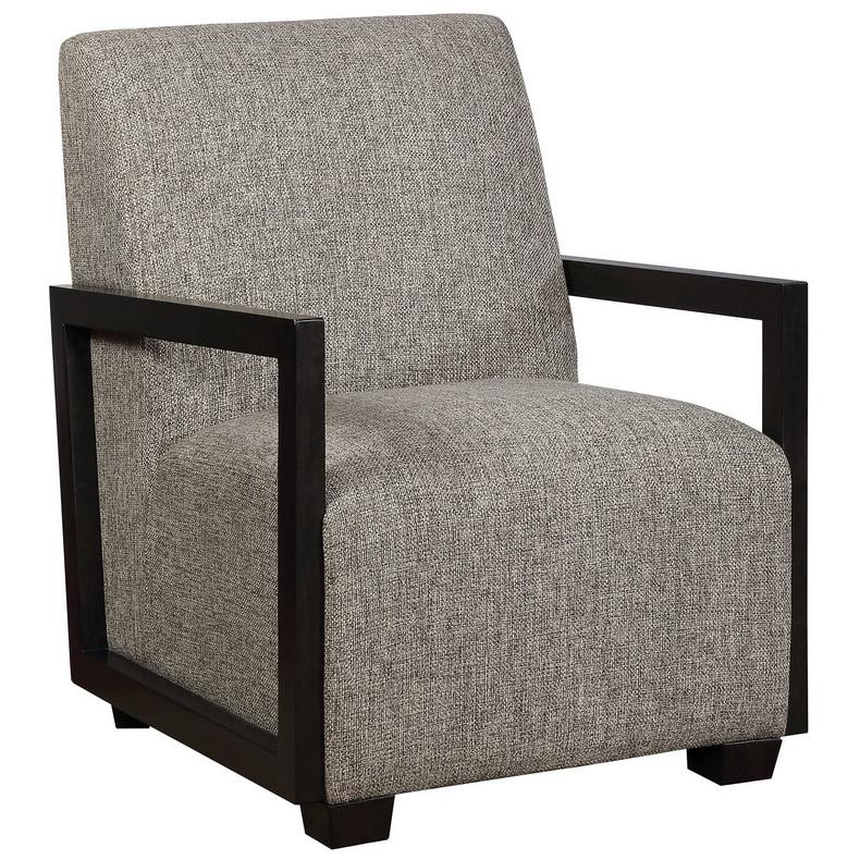  Furniture of America Fermoy Stationary Fabric Accent Chair CM-AC6383GY IMAGE 1
