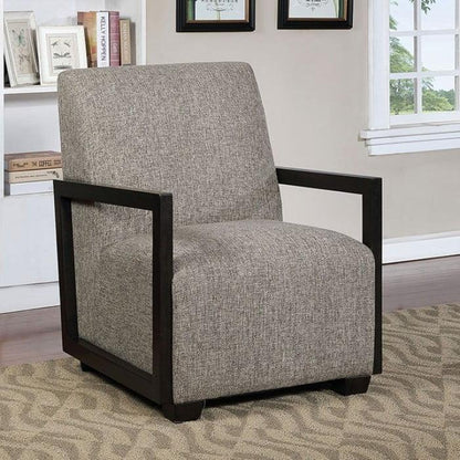  Furniture of America Fermoy Stationary Fabric Accent Chair CM-AC6383GY IMAGE 2