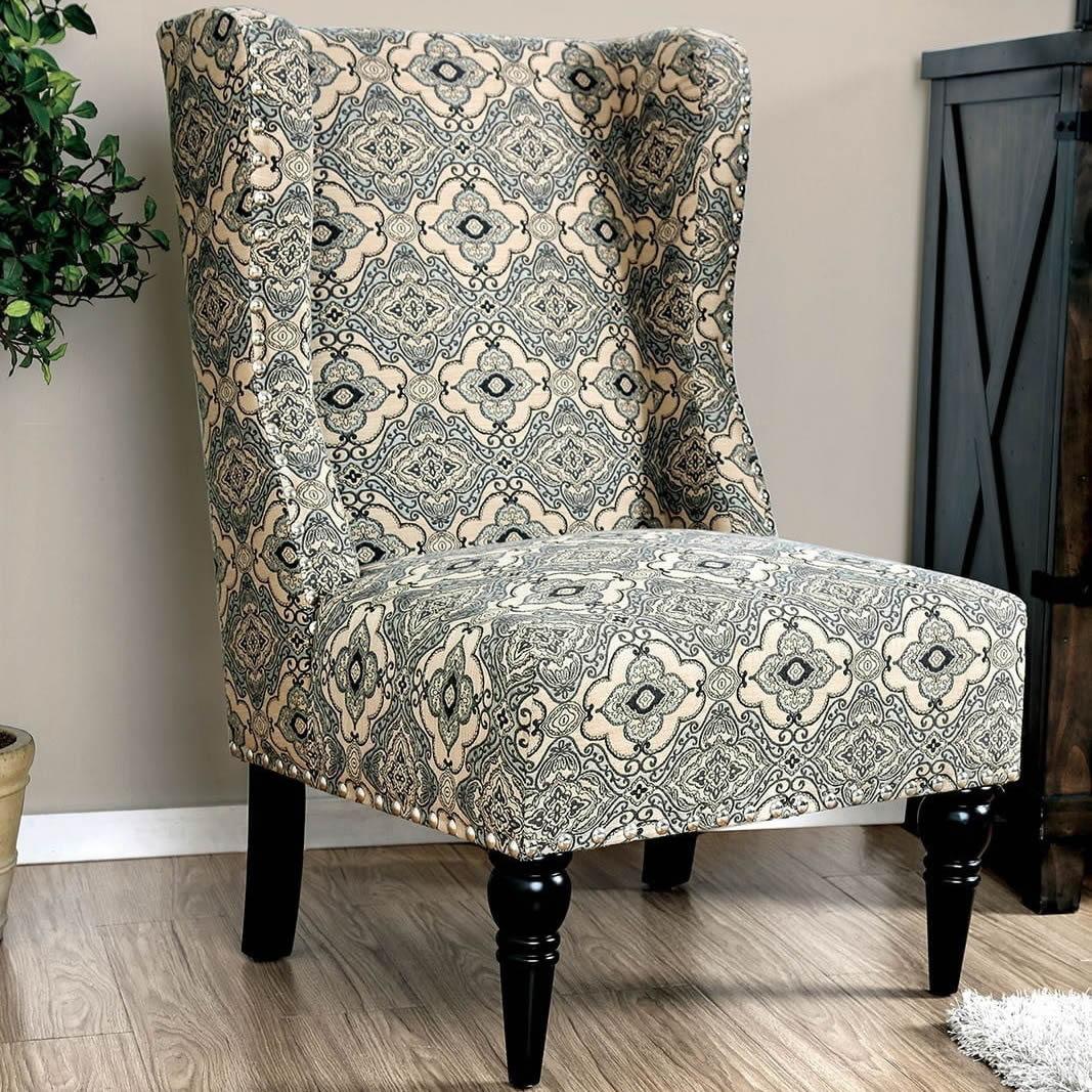  Furniture of America Elche Stationary Fabric Accent Chair CM-AC6182A IMAGE 1
