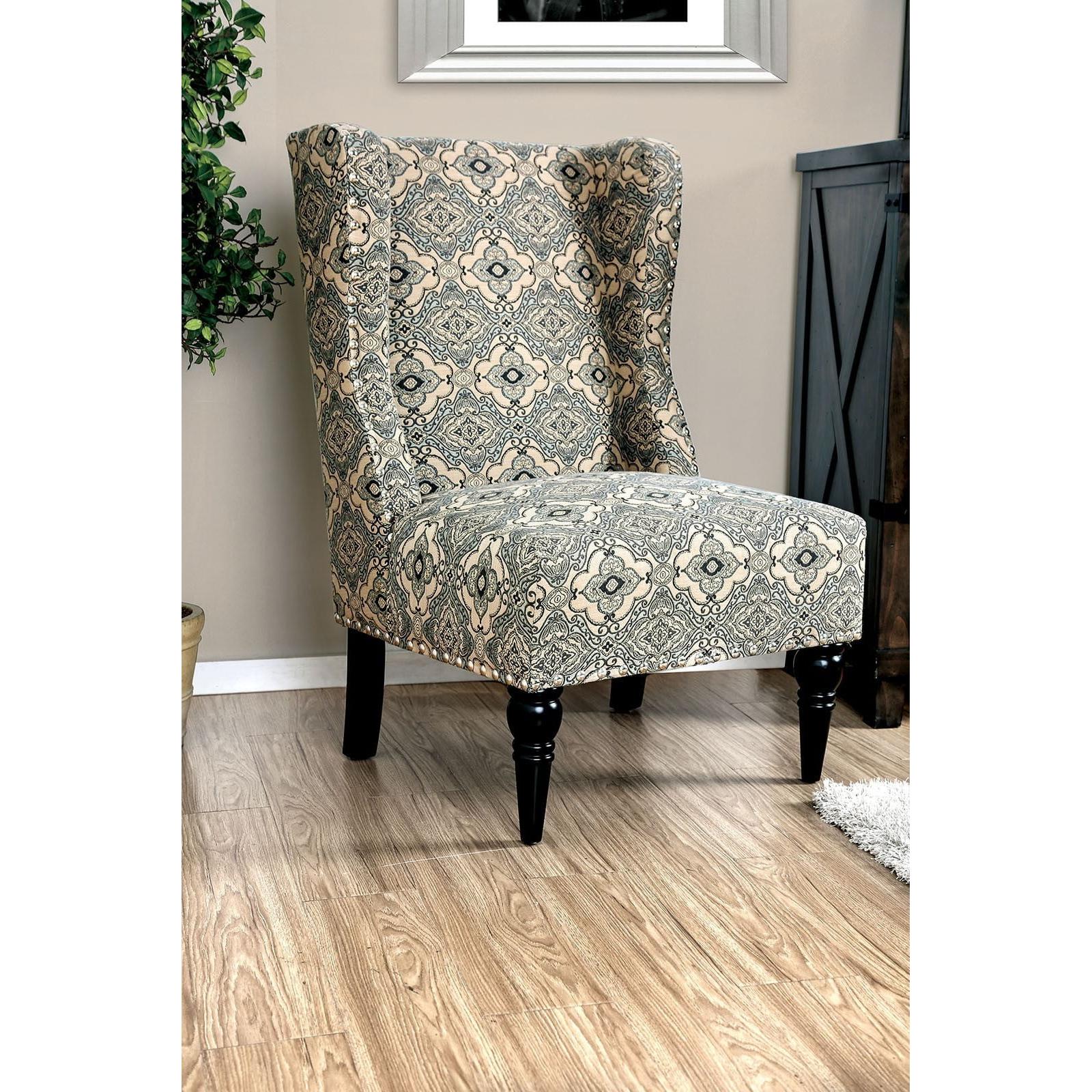  Furniture of America Elche Stationary Fabric Accent Chair CM-AC6182A IMAGE 3