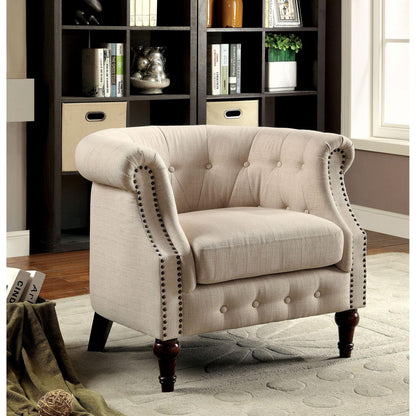  Furniture of America Mel Stationary Fabric Accent Chair CM-AC6185 IMAGE 5