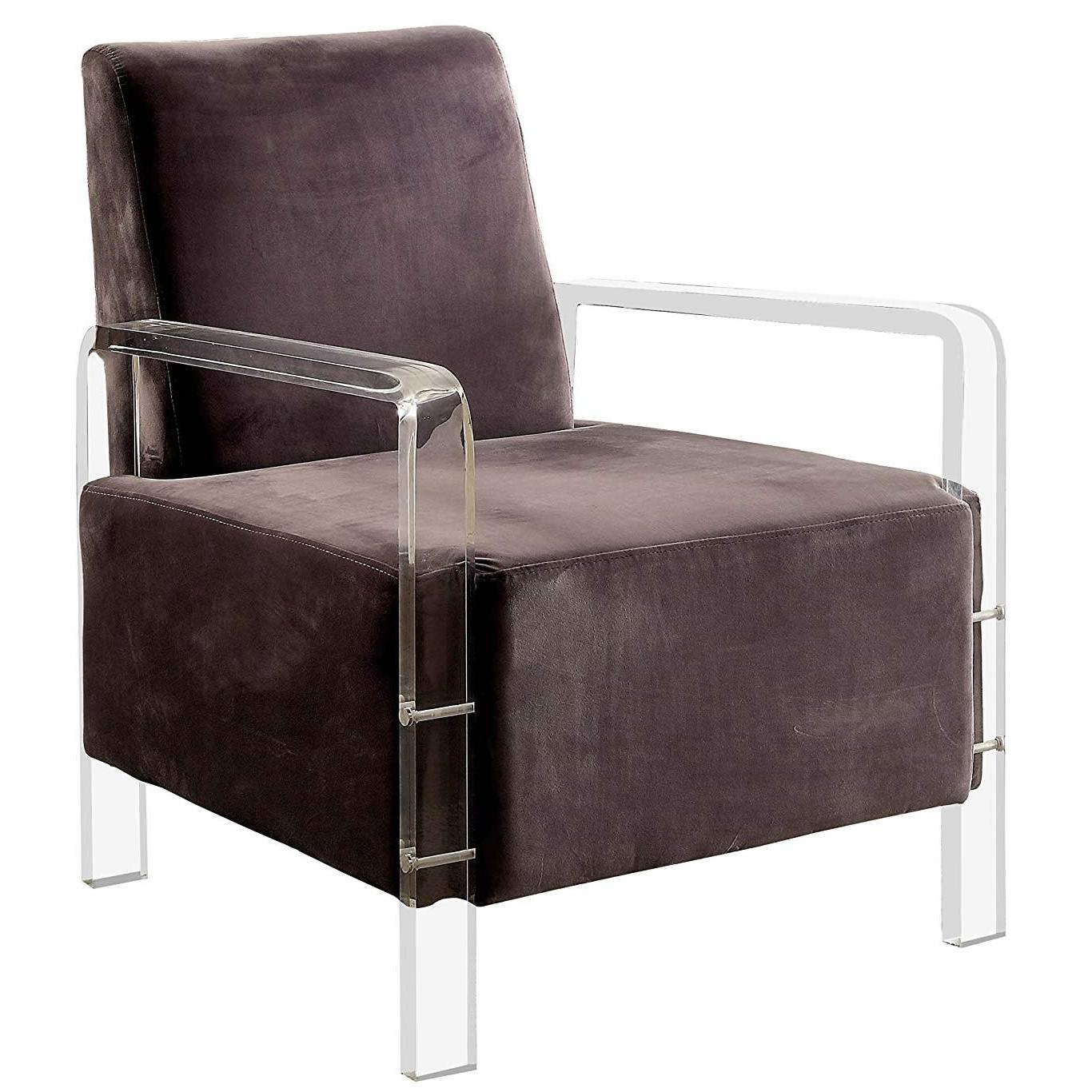  Furniture of America Eloise Stationary Fabric Accent Chair CM-AC6187GY IMAGE 1