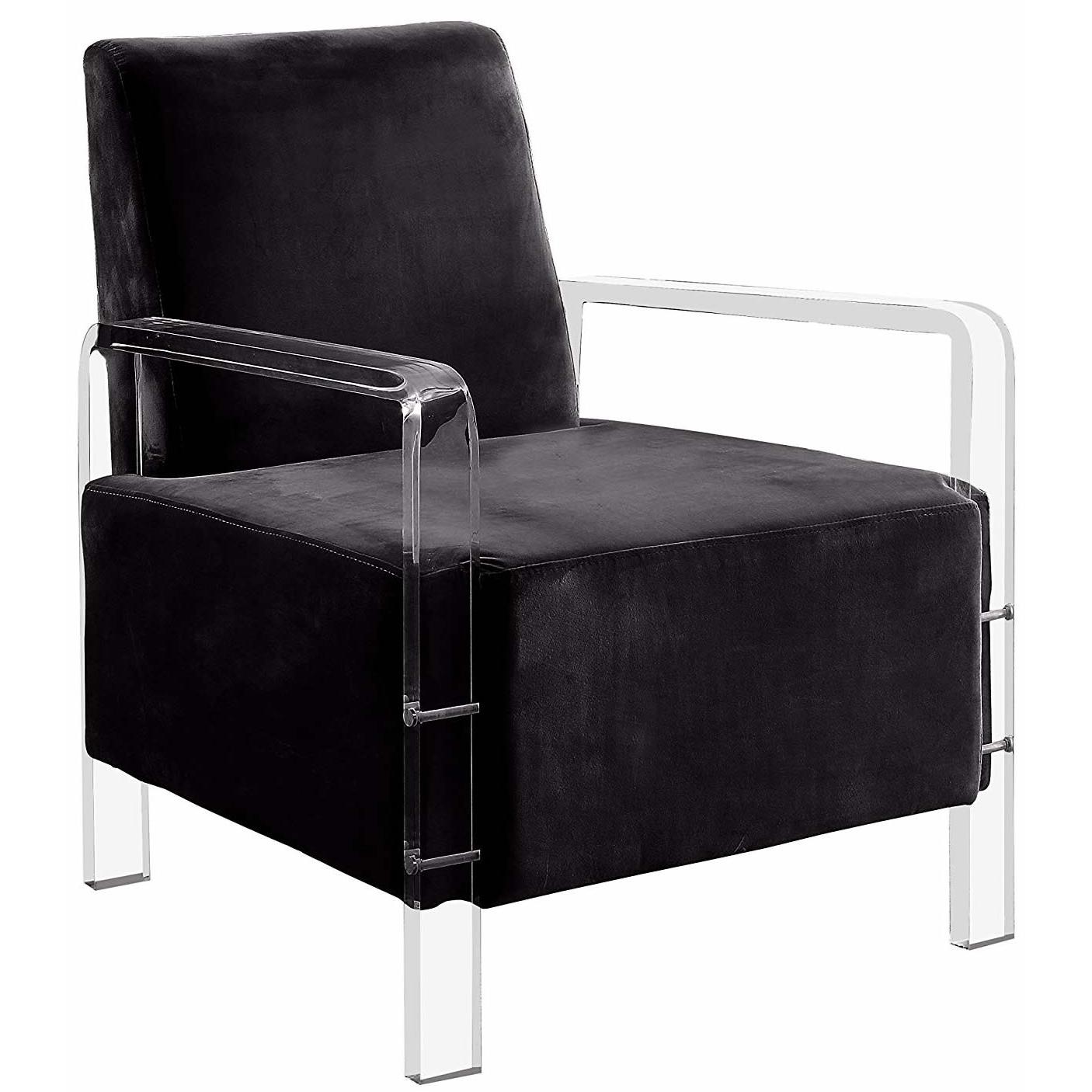  Furniture of America Eloise Stationary Fabric Accent Chair CM-AC6187BK IMAGE 1