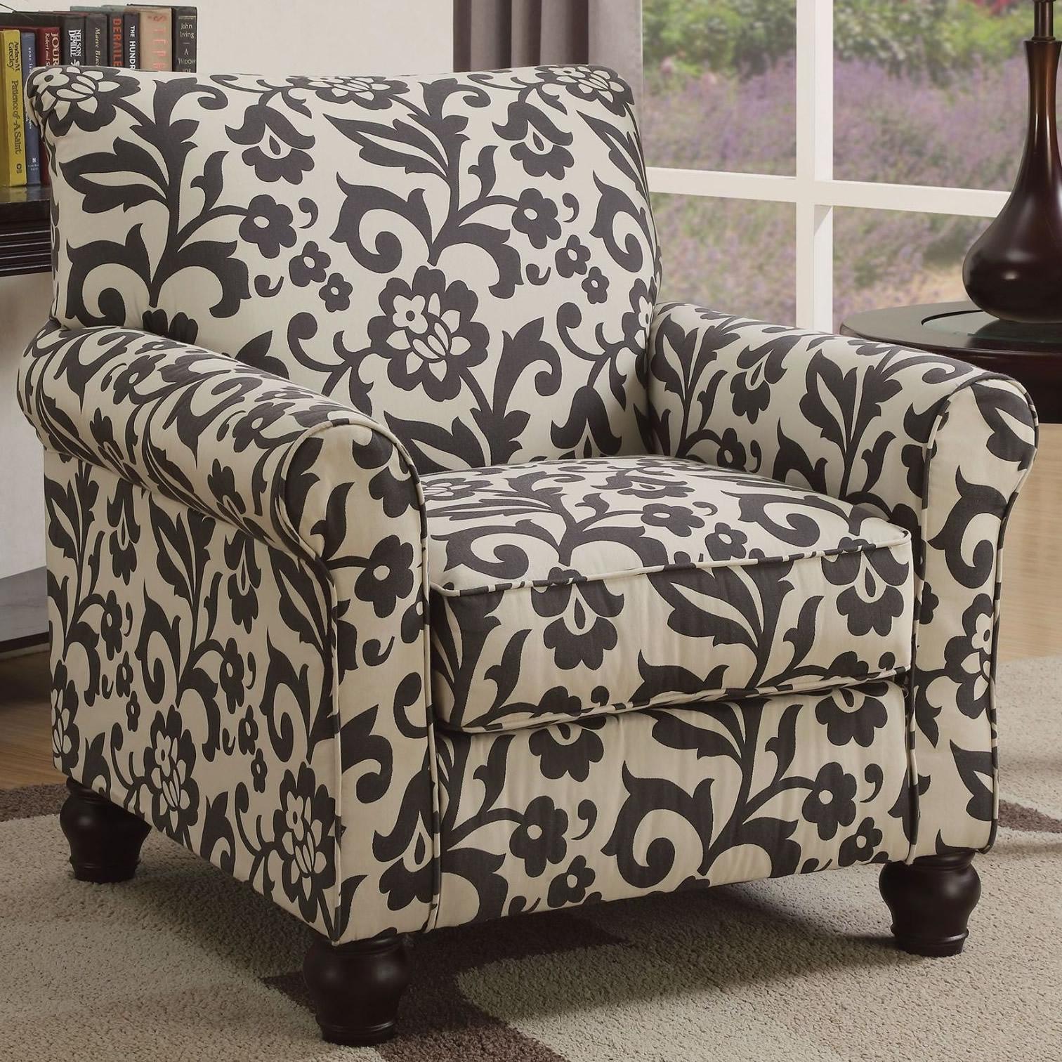 Furniture of America Clea Stationary Fabric Accent Chair CM6139B IMAGE 2