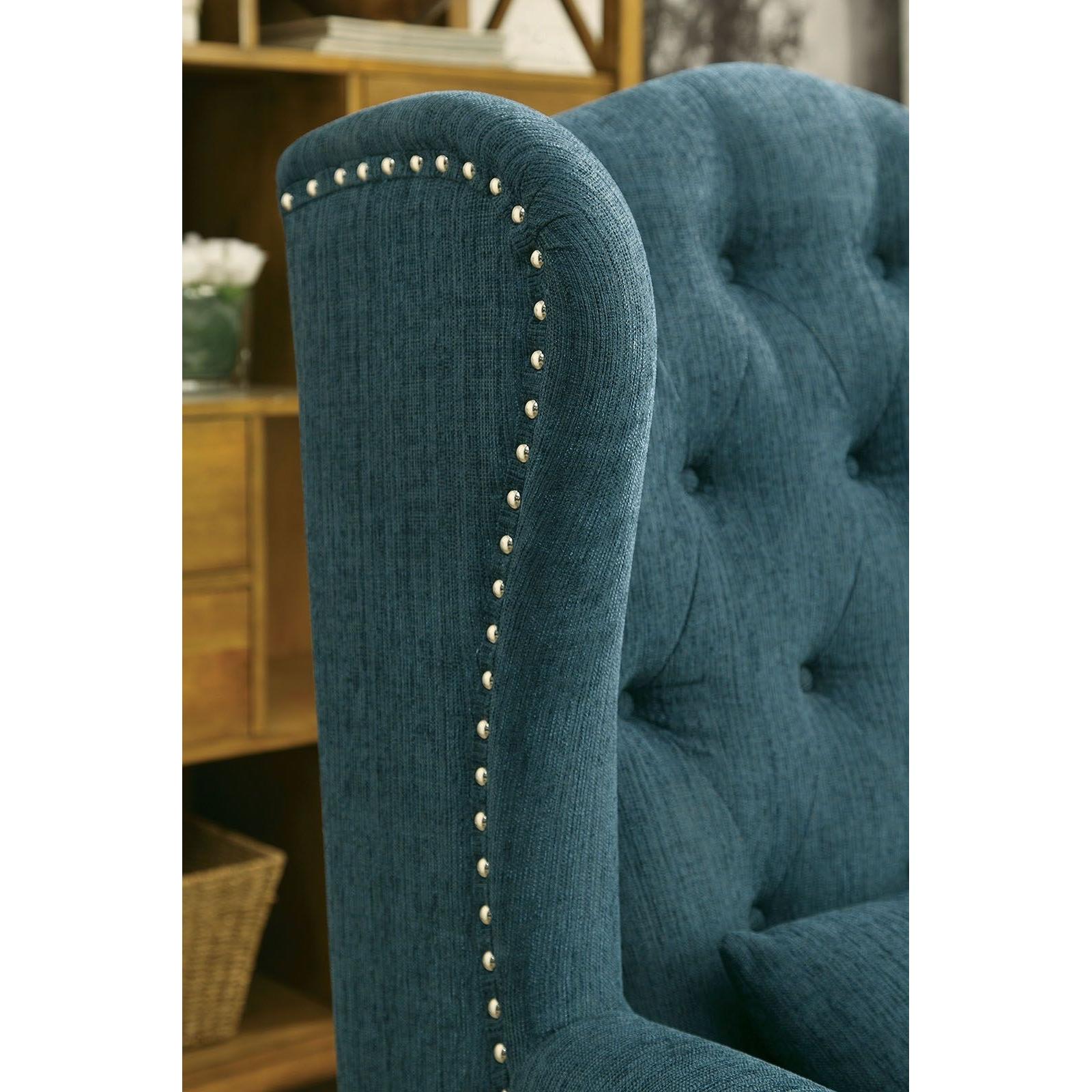 Furniture of America Willow Stationary Fabric Accent Chair CM-AC6271TL-CH IMAGE 2