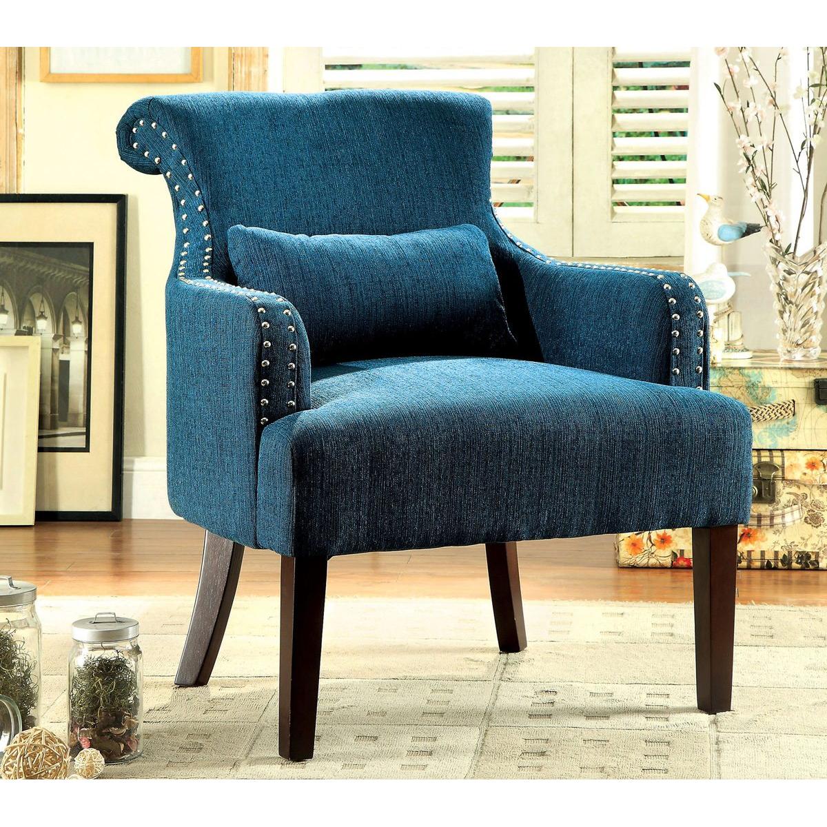  Furniture of America Agalva Stationary Fabric Accent Chair CM-AC6113TL IMAGE 1