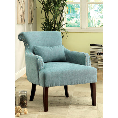  Furniture of America Agalva Stationary Fabric Accent Chair CM-AC6113BL IMAGE 5