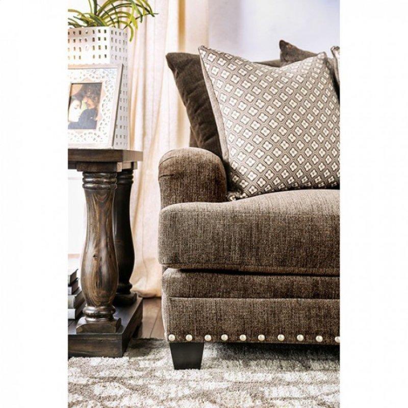  Furniture of America Pauline Stationary Fabric Sofa SM3075-SF IMAGE 3