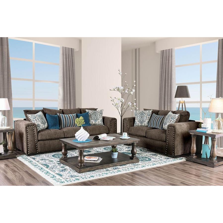  Furniture of America Pauline Stationary Fabric Loveseat SM3076-LV IMAGE 3
