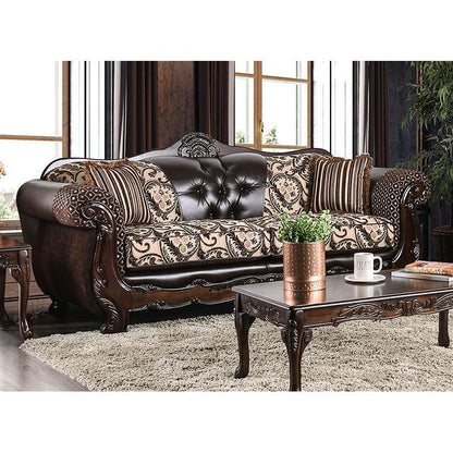 Furniture of America Quirino Stationary Fabric Sofa SM6416-SF IMAGE 1