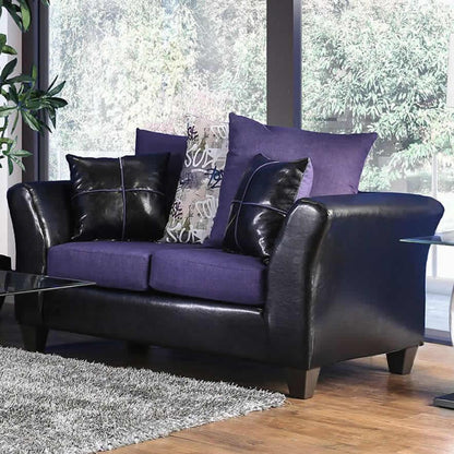  Furniture of America Kaelyn Stationary Leatherette Loveseat SM4050-LV IMAGE 1