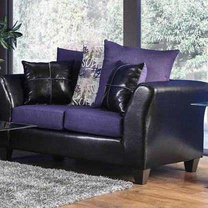  Furniture of America Kaelyn Stationary Leatherette Loveseat SM4050-LV IMAGE 3