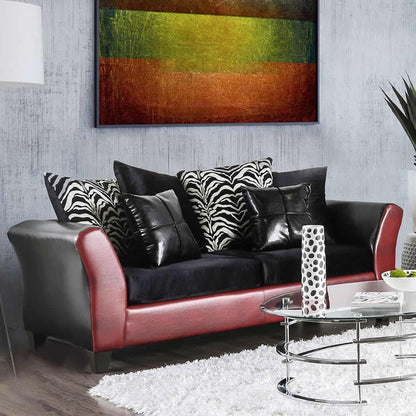  Furniture of America Kaelyn Stationary Leatherette Sofa SM4076-SF IMAGE 1