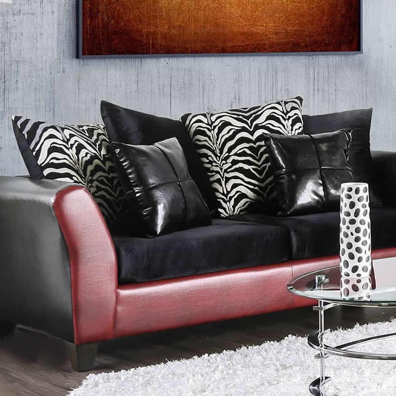  Furniture of America Kaelyn Stationary Leatherette Sofa SM4076-SF IMAGE 3
