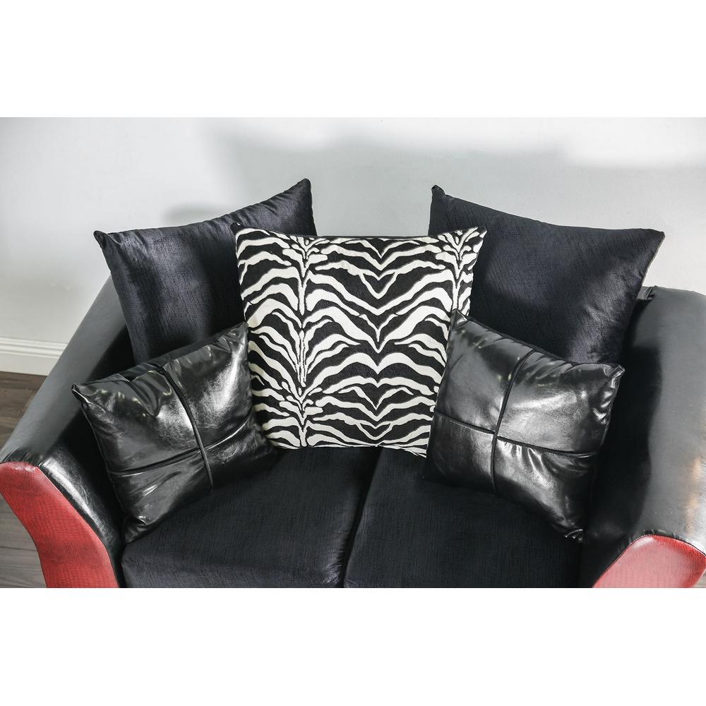  Furniture of America Kaelyn Stationary Leatherette Loveseat SM4076-LV IMAGE 3