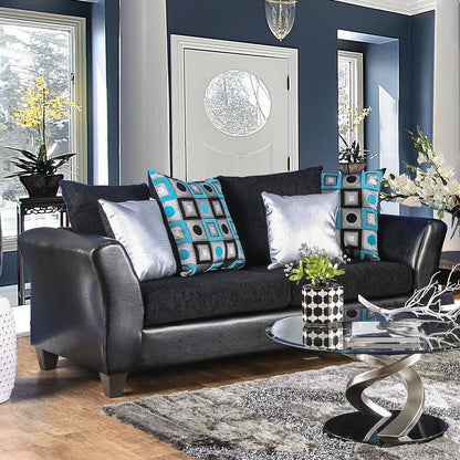  Furniture of America Kaelyn Stationary Leatherette Sofa SM4090-SF IMAGE 1