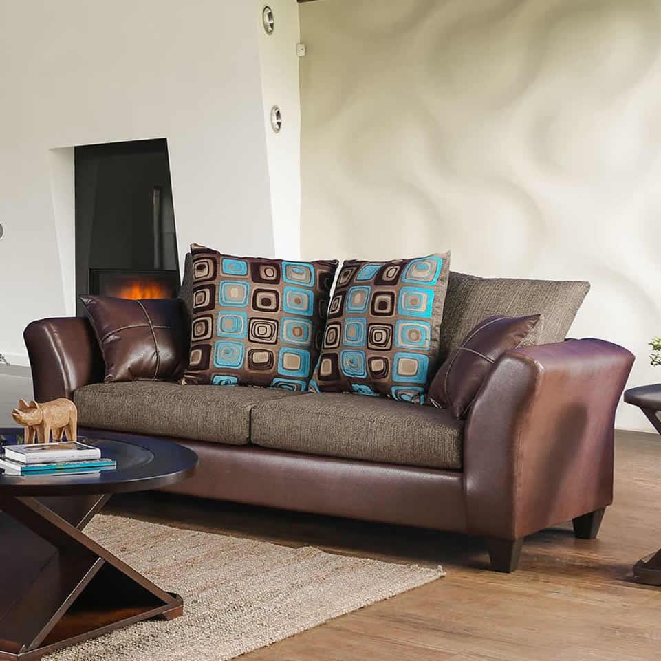  Furniture of America Kaelyn Stationary Leatherette Sofa SM4080-SF IMAGE 1