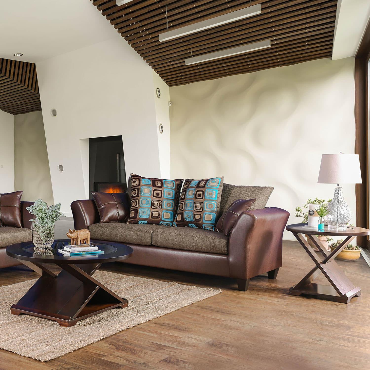  Furniture of America Kaelyn Stationary Leatherette Sofa SM4080-SF IMAGE 2