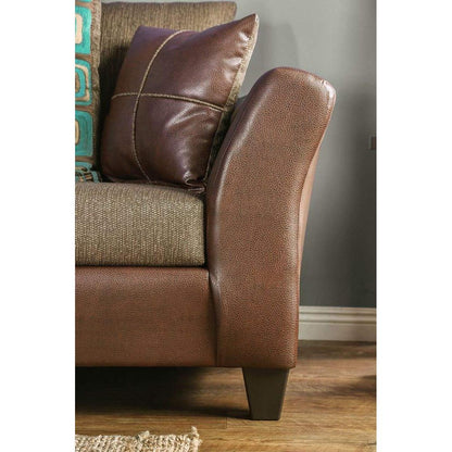  Furniture of America Kaelyn Stationary Leatherette Sofa SM4080-SF IMAGE 5