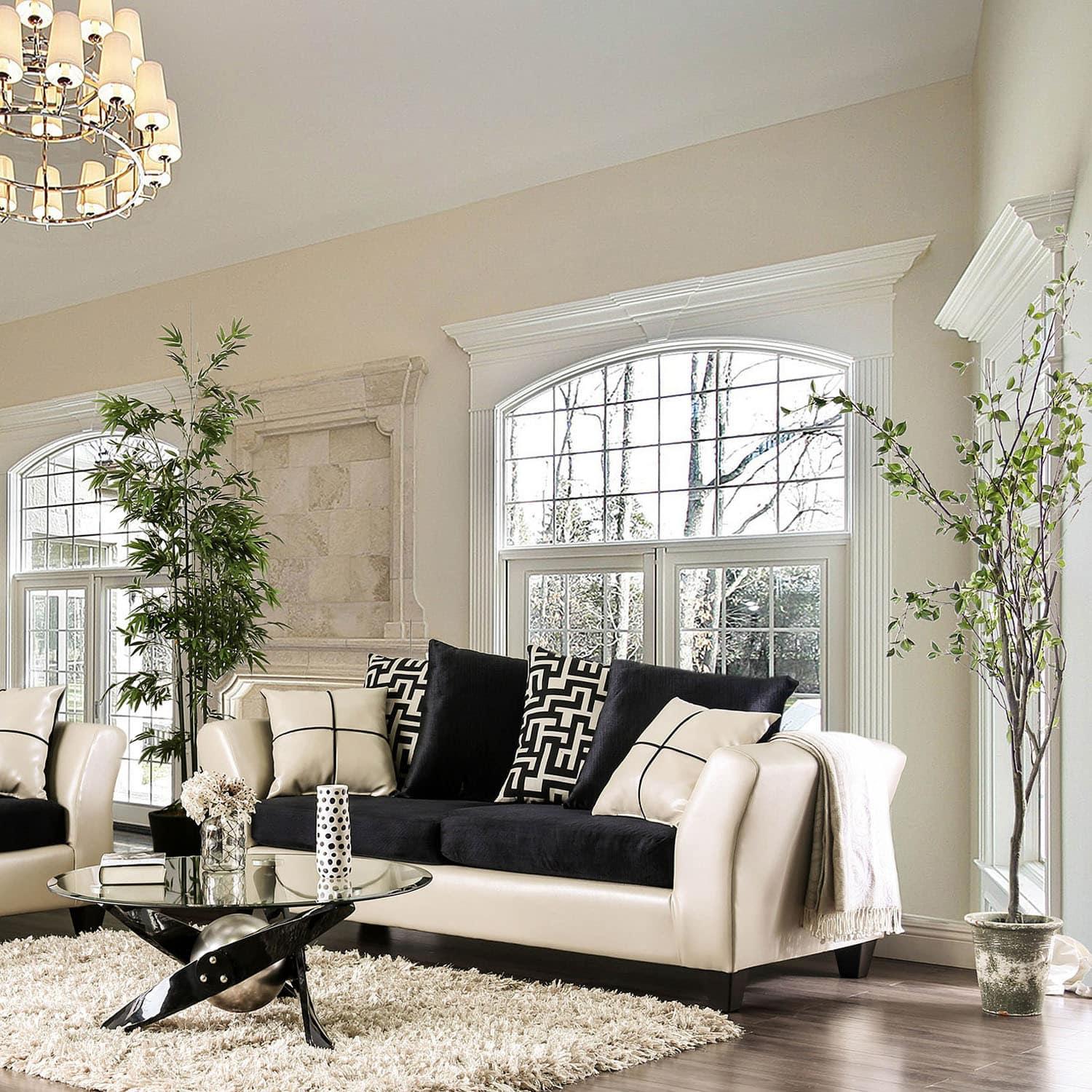  Furniture of America Kaelyn Stationary Leatherette Sofa SM4070-SF IMAGE 2