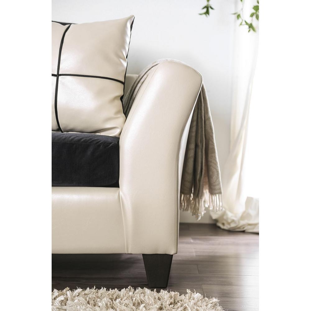  Furniture of America Kaelyn Stationary Leatherette Loveseat SM4070-LV IMAGE 4