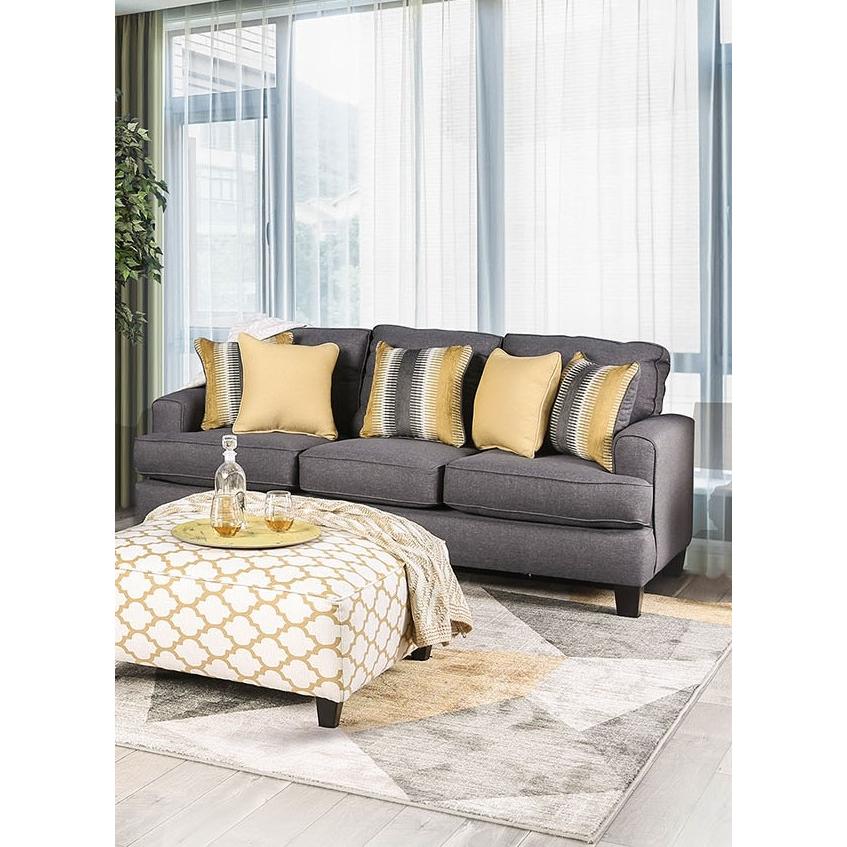  Furniture of America Orson Stationary Fabric Sofa SM8600-SF IMAGE 2