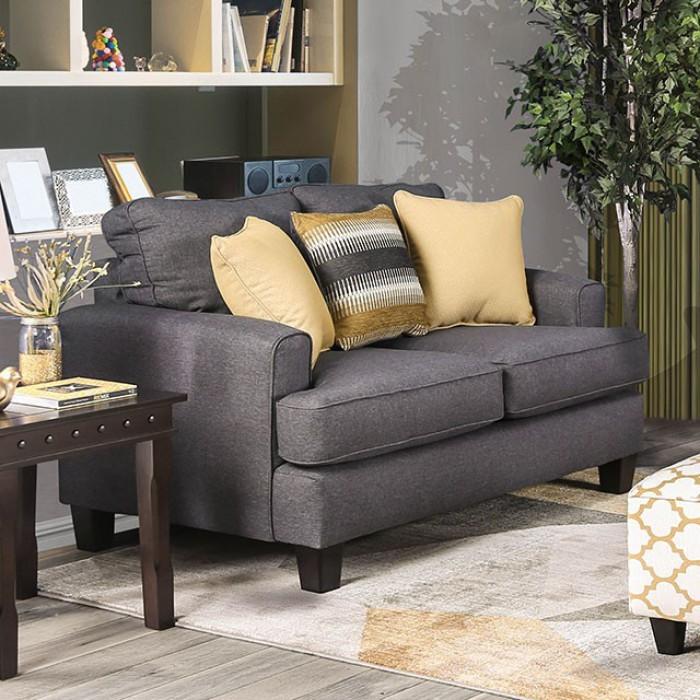  Furniture of America Orson Stationary Fabric Loveseat SM8600-LV IMAGE 1