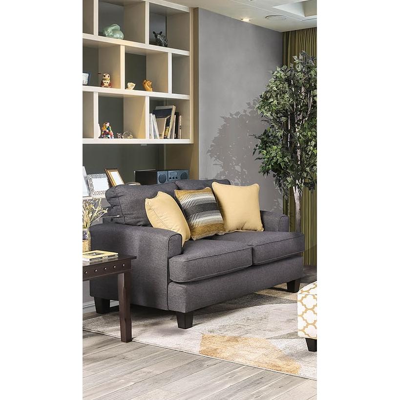  Furniture of America Orson Stationary Fabric Loveseat SM8600-LV IMAGE 2
