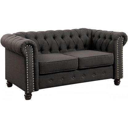  Furniture of America Winifred Stationary Fabric Loveseat CM6342GY-LV-PK IMAGE 1