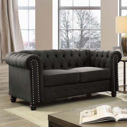  Furniture of America Winifred Stationary Fabric Loveseat CM6342GY-LV-PK IMAGE 2