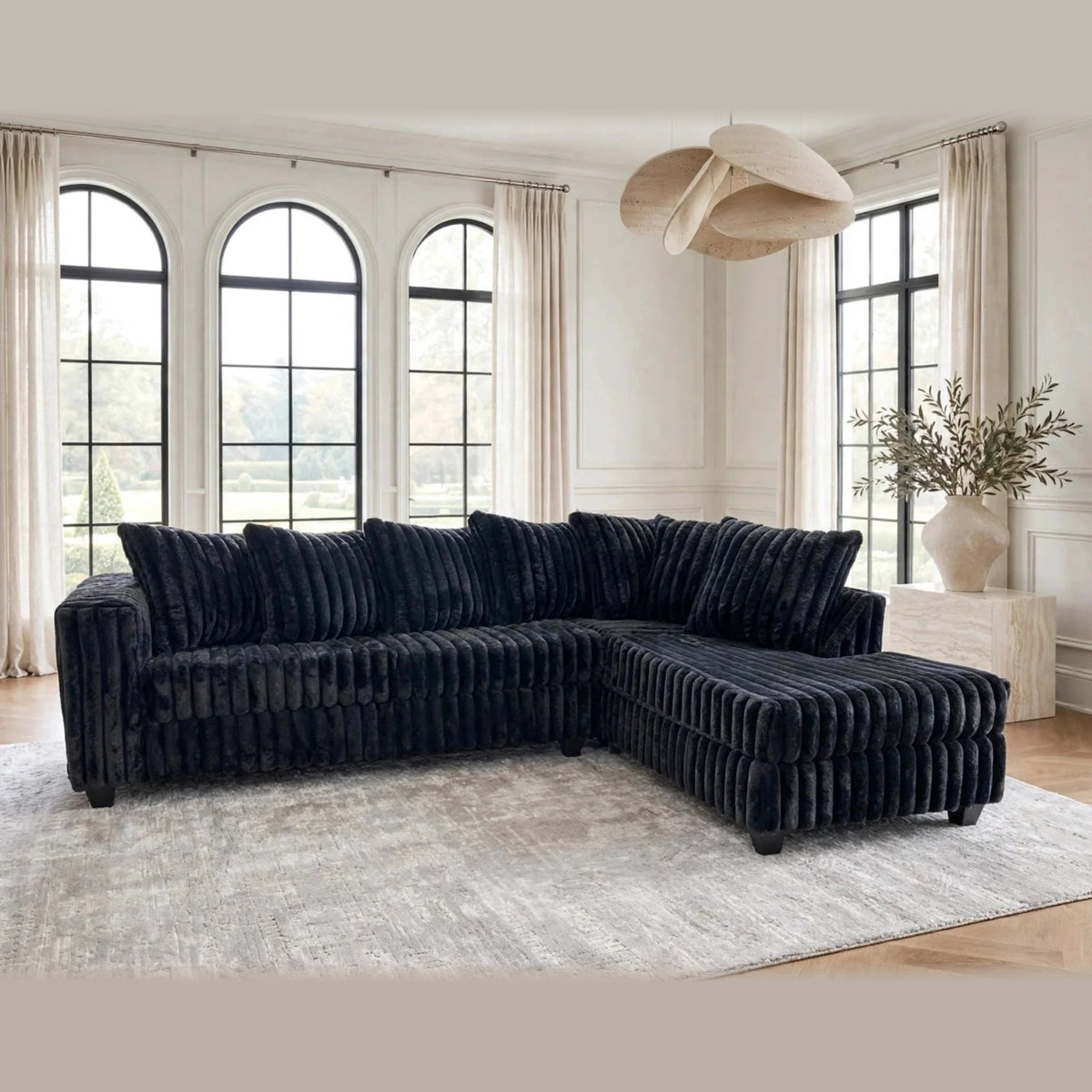 510 sectional – Black
