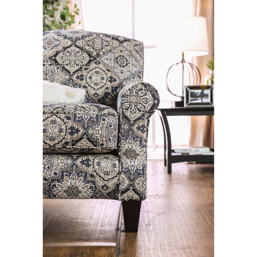  Furniture of America Bernadette Stationary Fabric Accent Chair SM8200-CH-FL IMAGE 3