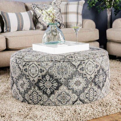  Furniture of America Bernadette Fabric Ottoman SM8200-OT IMAGE 1