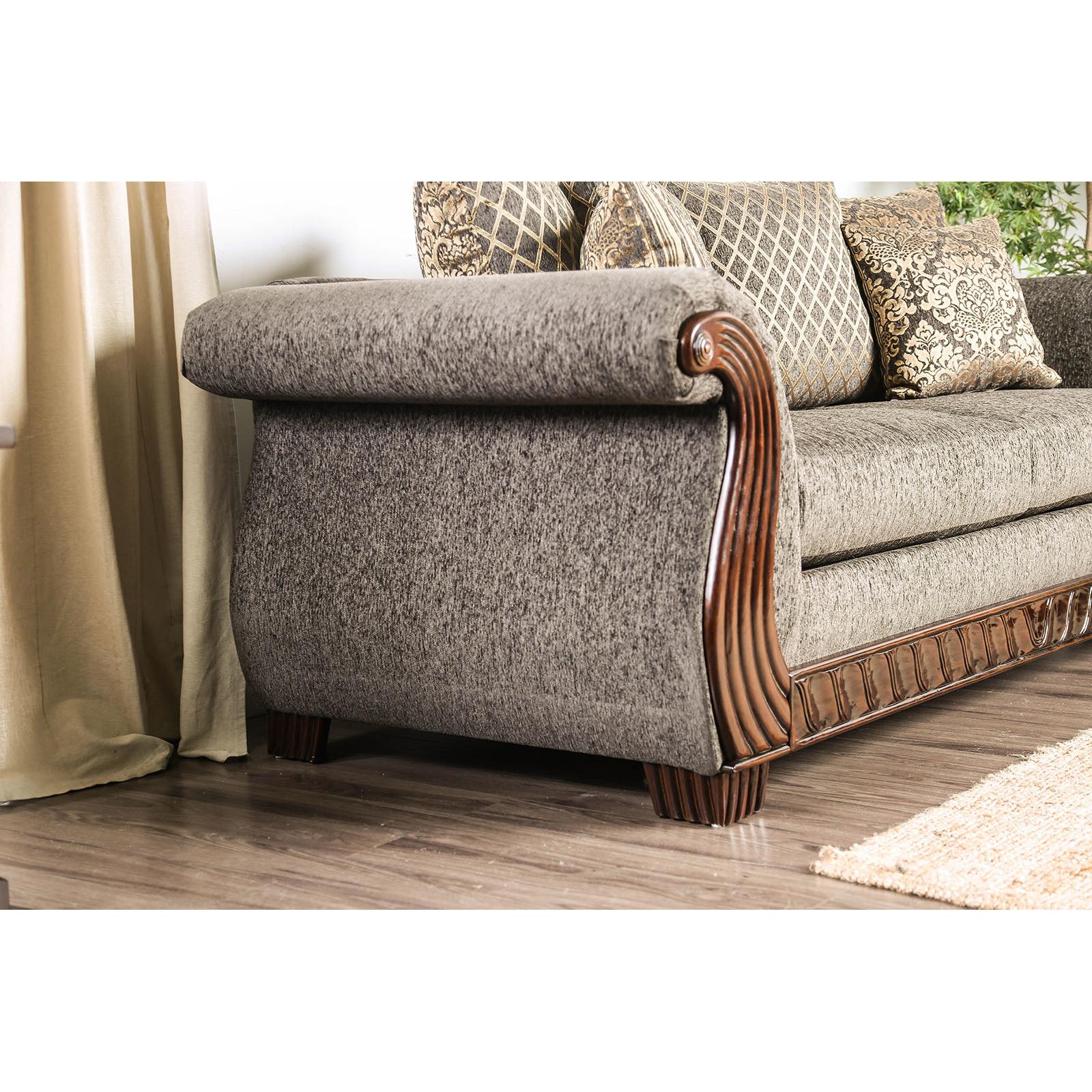  Furniture of America Mikayla Stationary Fabric Loveseat SM6211-LV IMAGE 5