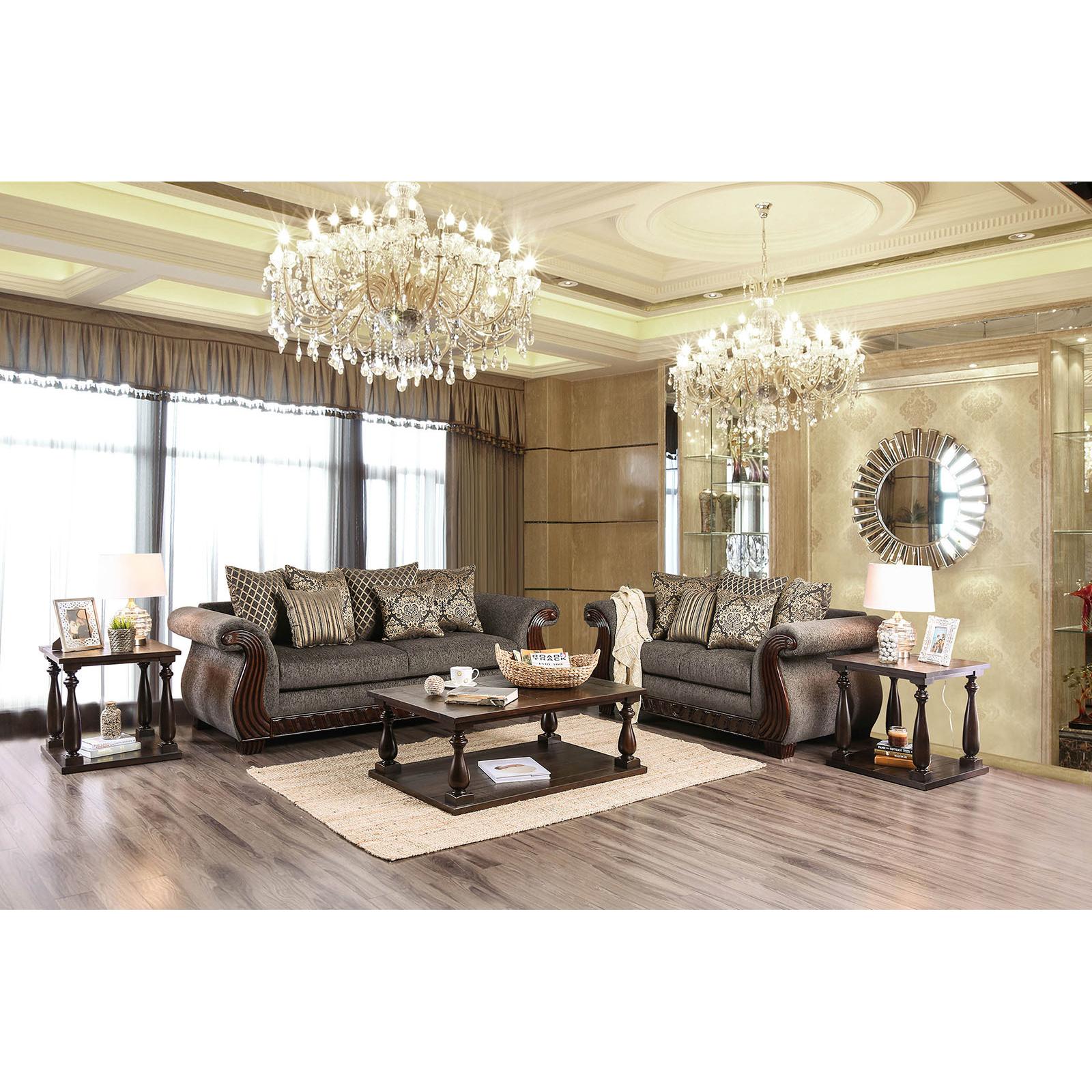  Furniture of America Mikayla Stationary Fabric Loveseat SM6211-LV IMAGE 6