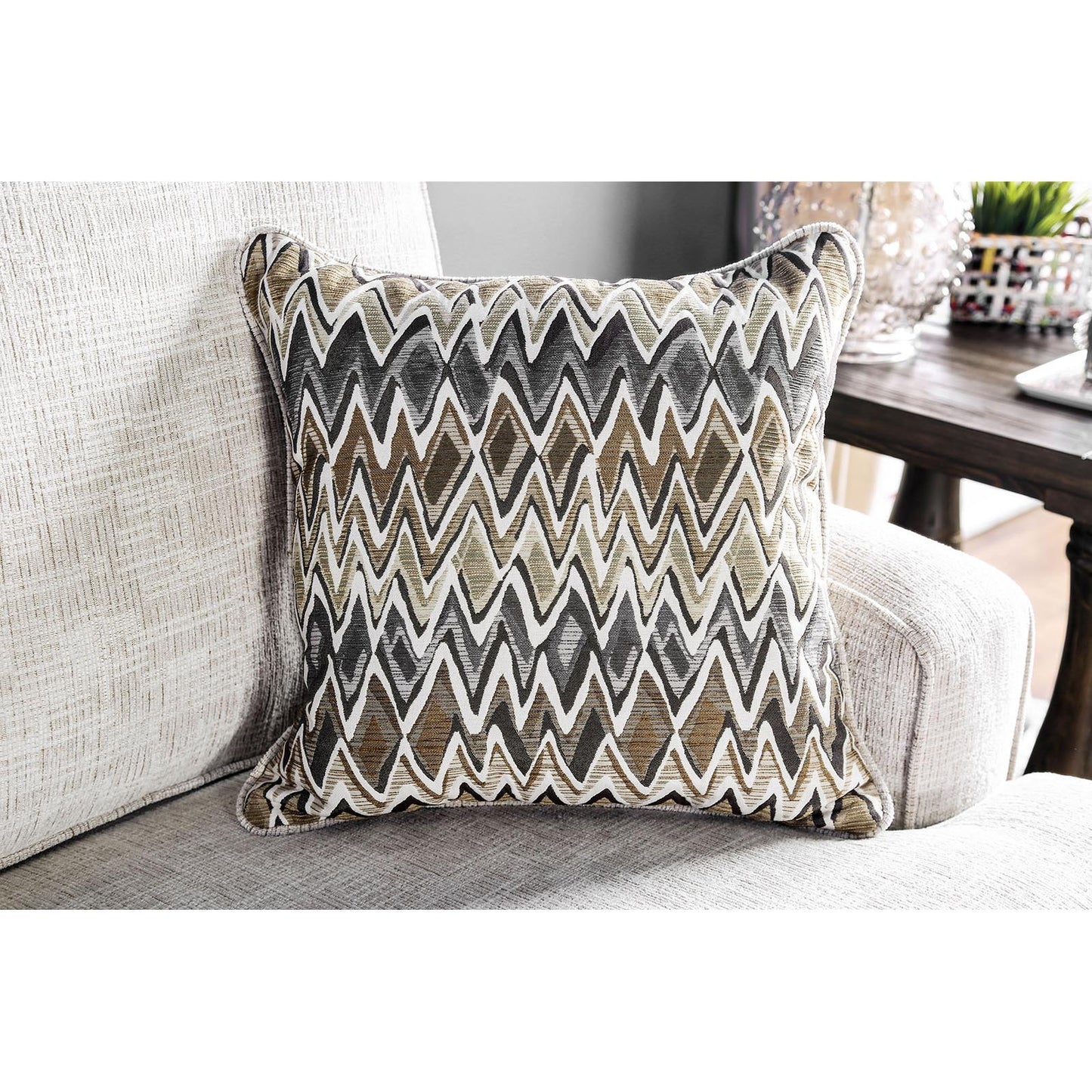  Furniture of America Osvaldo Stationary Fabric Sofa SM5188-SF IMAGE 4