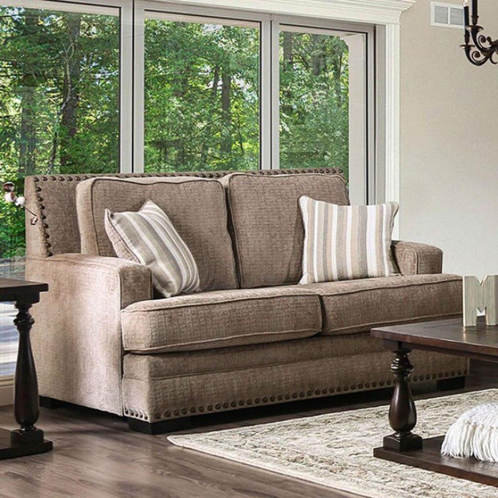  Furniture of America Osvaldo Stationary Fabric Loveseat SM5187-LV IMAGE 1