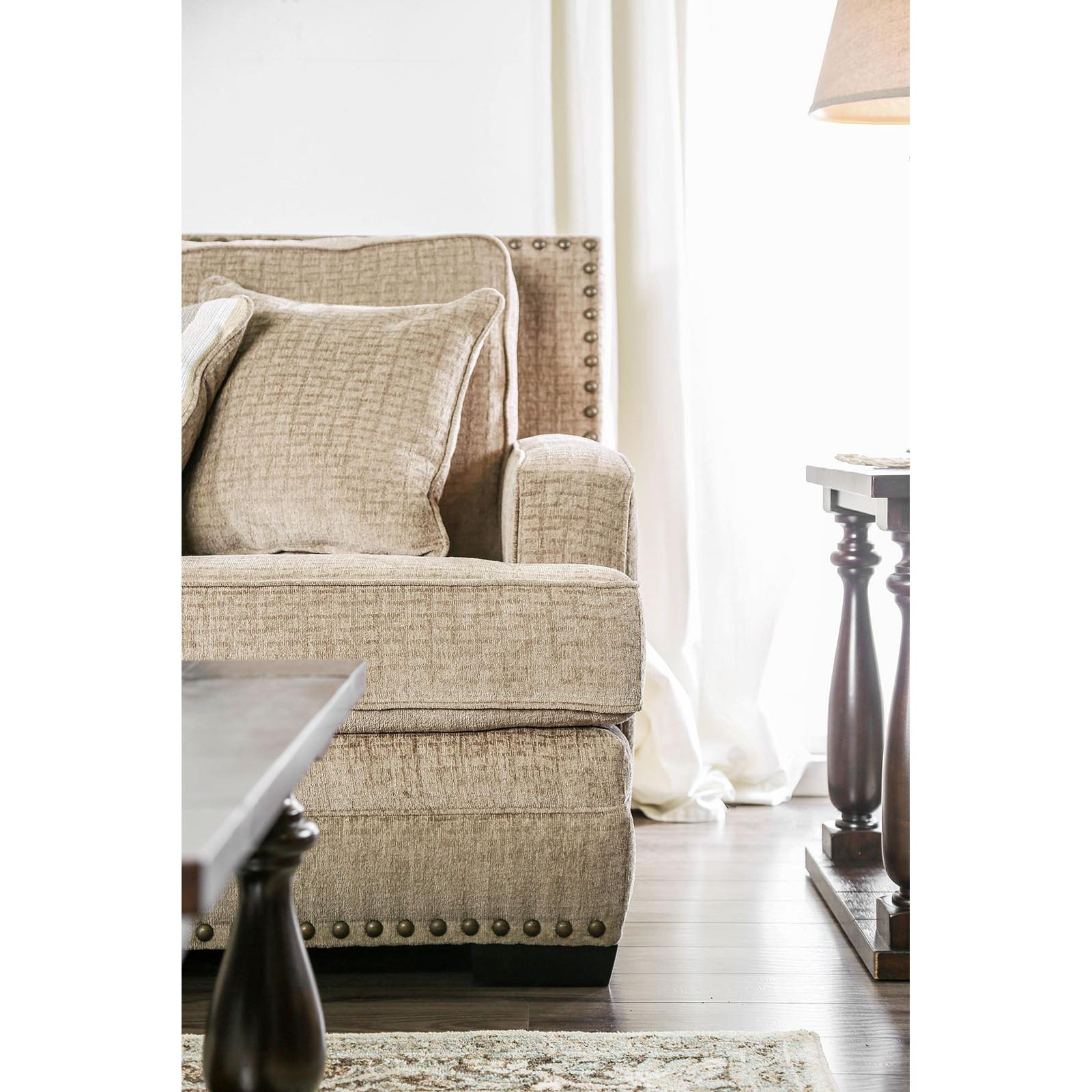  Furniture of America Osvaldo Stationary Fabric Loveseat SM5187-LV IMAGE 4
