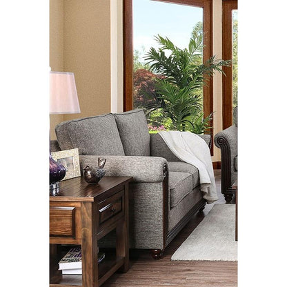  Furniture of America Morgan Stationary Fabric Loveseat CM6573-LV IMAGE 1