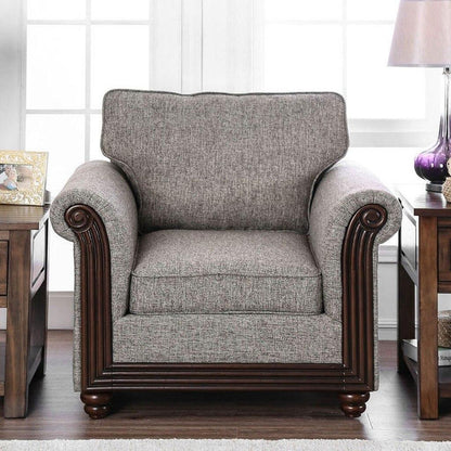  Furniture of America Morgan Stationary Fabric Chair CM6573-CH IMAGE 1