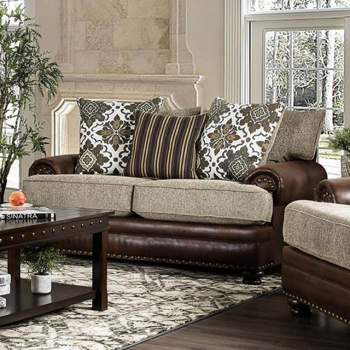  Furniture of America Reyna Stationary Fabric Loveseat SM5147-LV IMAGE 1